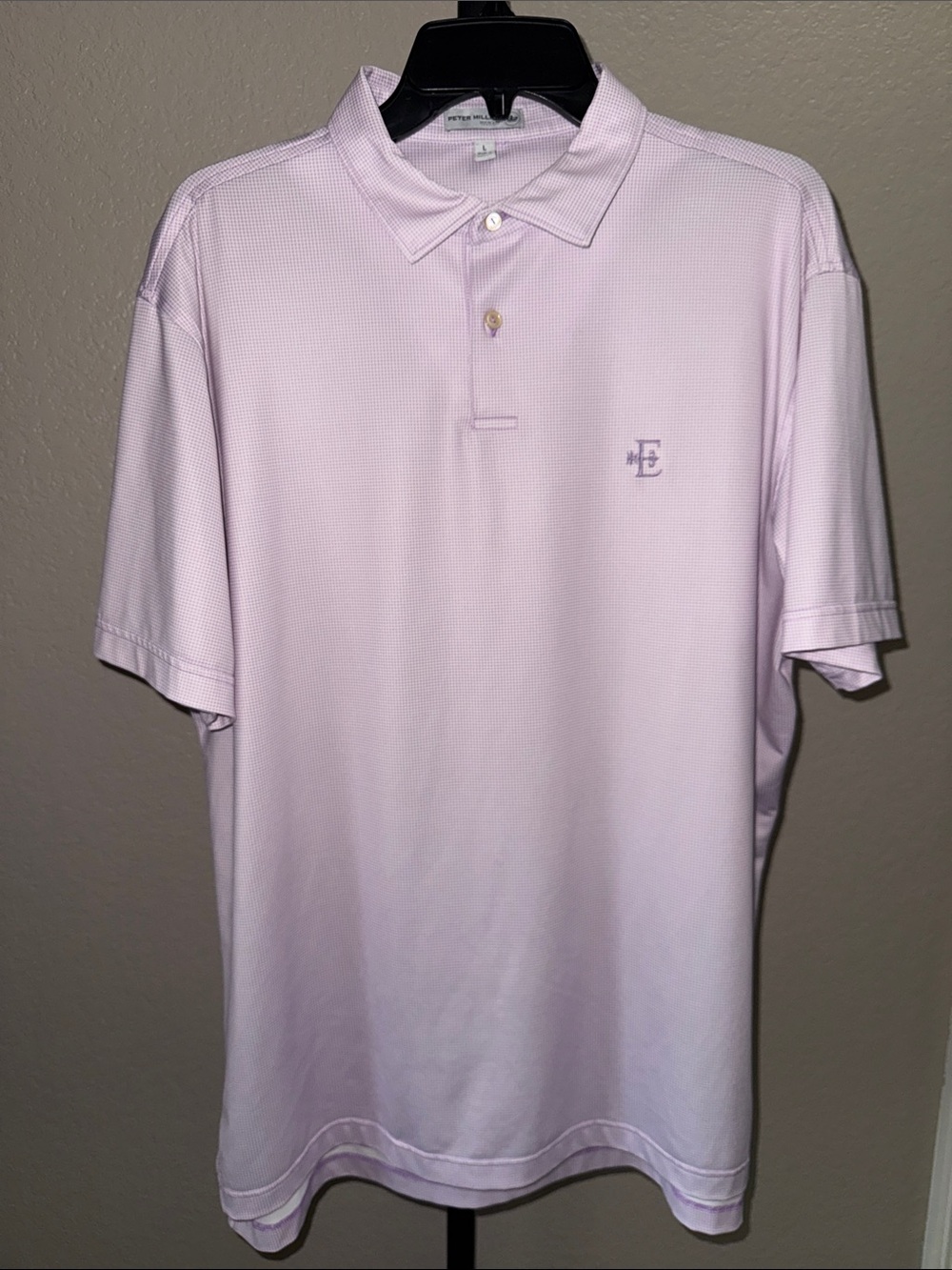 Peter Millar Pale Lavender Performance Polo Tour Fit large